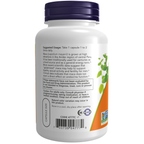 NOW Foods Maca 750 mg Raw - 90 Veg Capsules – Label details / Etykieta producenta