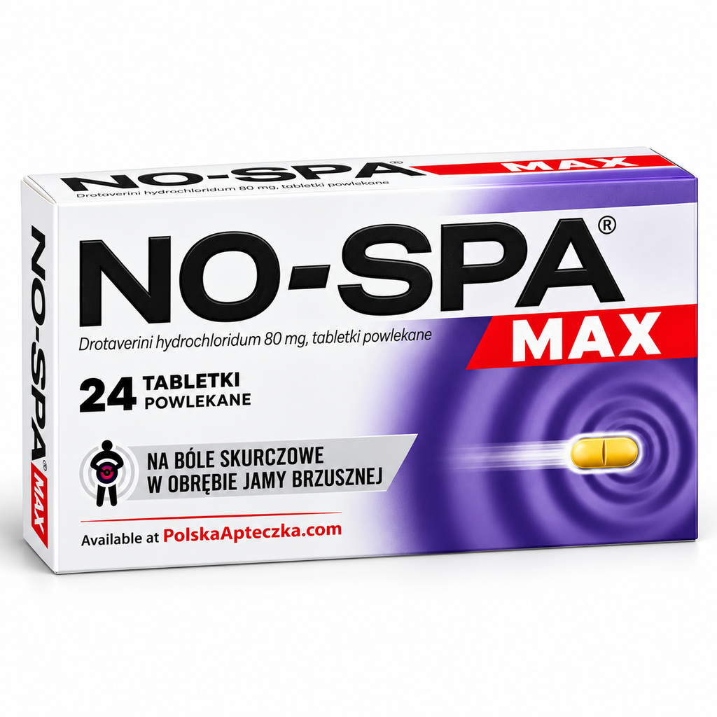 NO-SPA MAX 80mg – Abdominal Cramp Relief, 24 or 48 Tablets