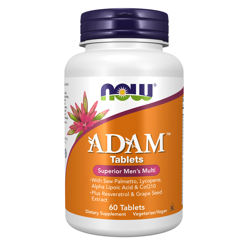 NOW Foods ADAM™ Men's Multiple Vitamin - 60 Tablets / ADAM™ mężczyzn's wieloskładnikowy witamina - 60 tabletek