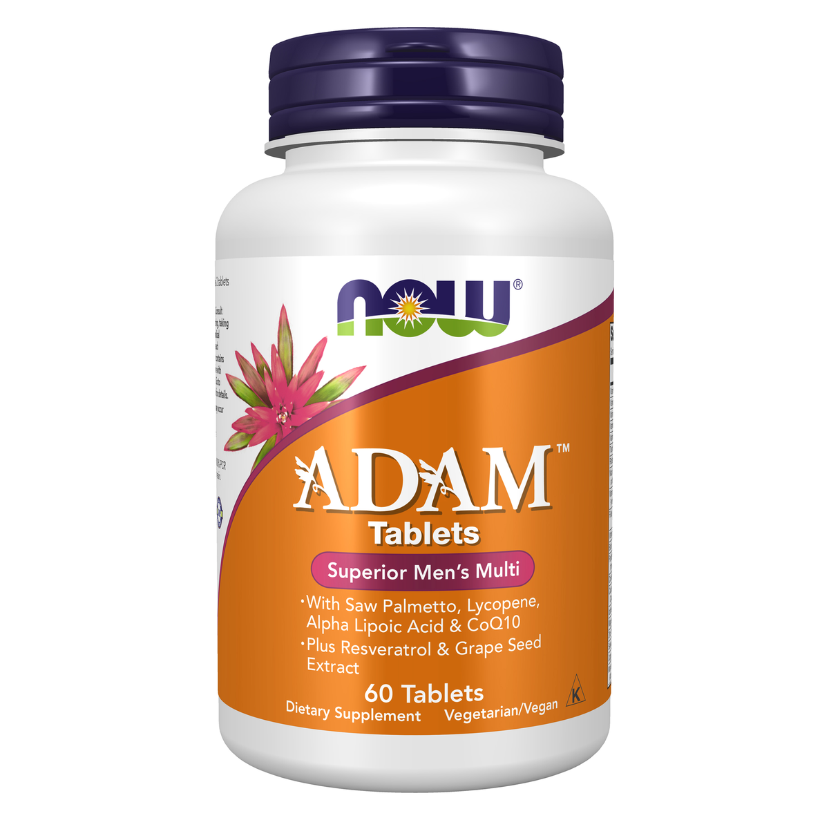 NOW Foods ADAM™ Men's Multiple Vitamin - 60 Tablets / ADAM™ mężczyzn's wieloskładnikowy witamina - 60 tabletek