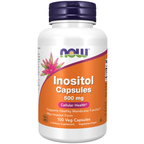 NOW Foods Inositol 500 mg - 100 Veg Capsules / inozytol 500 mg - 100 kapsułek roślinnych