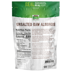 NOW Foods Almonds, Raw & Unsalted - 16 oz. – Label details / Etykieta producenta