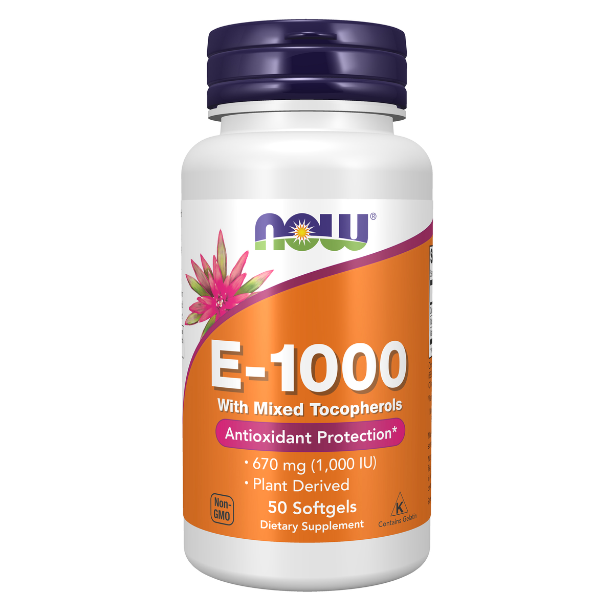 NOW Foods Vitamin E-1000 Mixed Tocopherols - 50 Softgels / witamina E-1000 mieszane tokoferole - 50 kapsułek miękkich