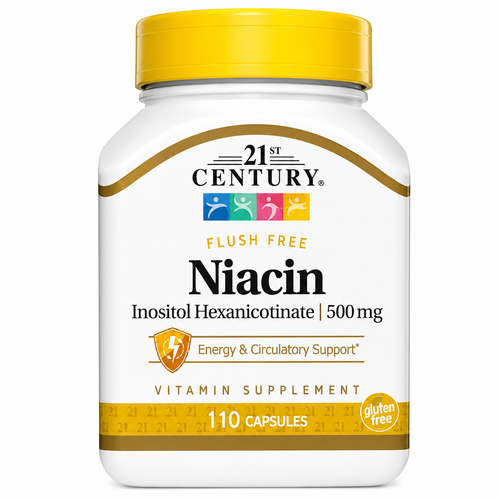 21st Century Flush Free Niacin 500mg 110 Capsules