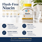 21st Century Flush Free Niacin 500mg 110 Capsules Infographic