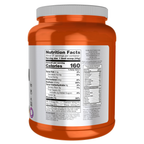 NOW Foods Pea Protein, Creamy Chocolate Powder - 2 lbs. – Right label / Etykieta producenta