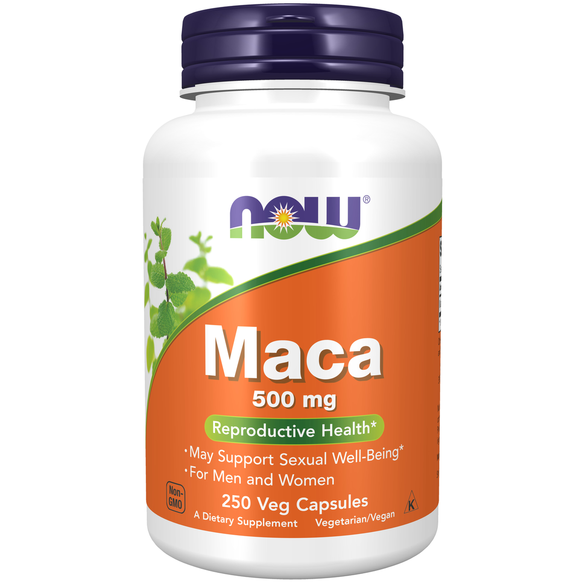 NOW Foods Maca 500 mg - 250 Veg Capsules / Maca 500 mg - 250 kapsułek roślinnych