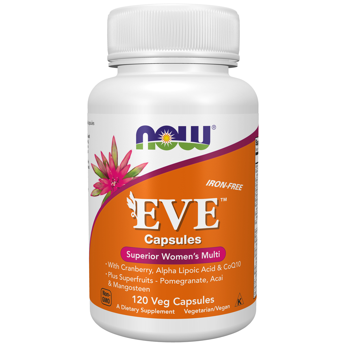 NOW Foods Eve™ Women's Multiple Vitamin - 120 Veg Capsules / Eve™ kobiet's wieloskładnikowy witamina - 120 kapsułek roślinnych