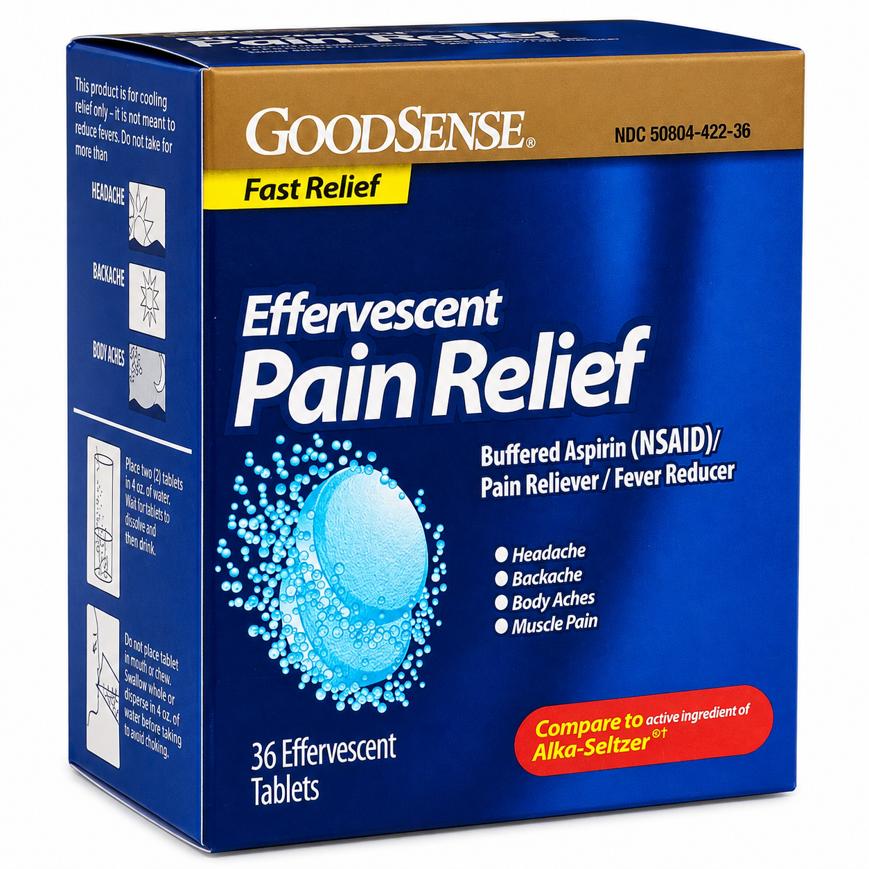 Effervescent Pain Relief 36 Tablets | Alka-Seltzer