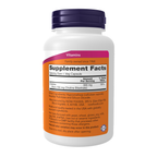 NOW Foods Choline 300 mg - 100 Veg Capsules – Right label / Etykieta producenta