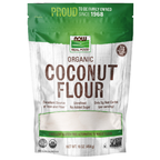 NOW Foods Coconut Flour, Organic - 16 oz. / kokos Flour, produkt ekologiczny - 16 oz.