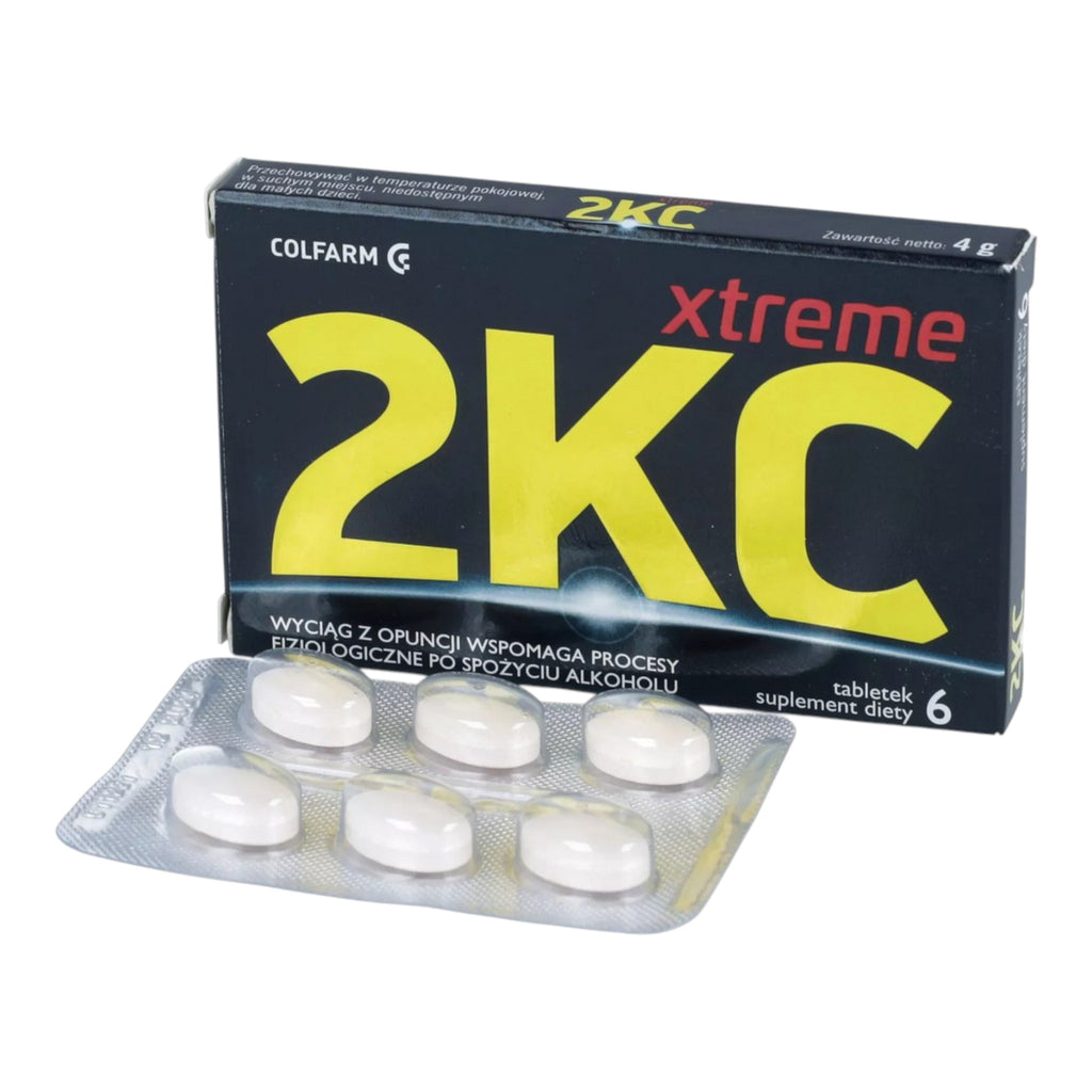 2KC Xtreme Hangover Support Tablets with Opuntia Extract