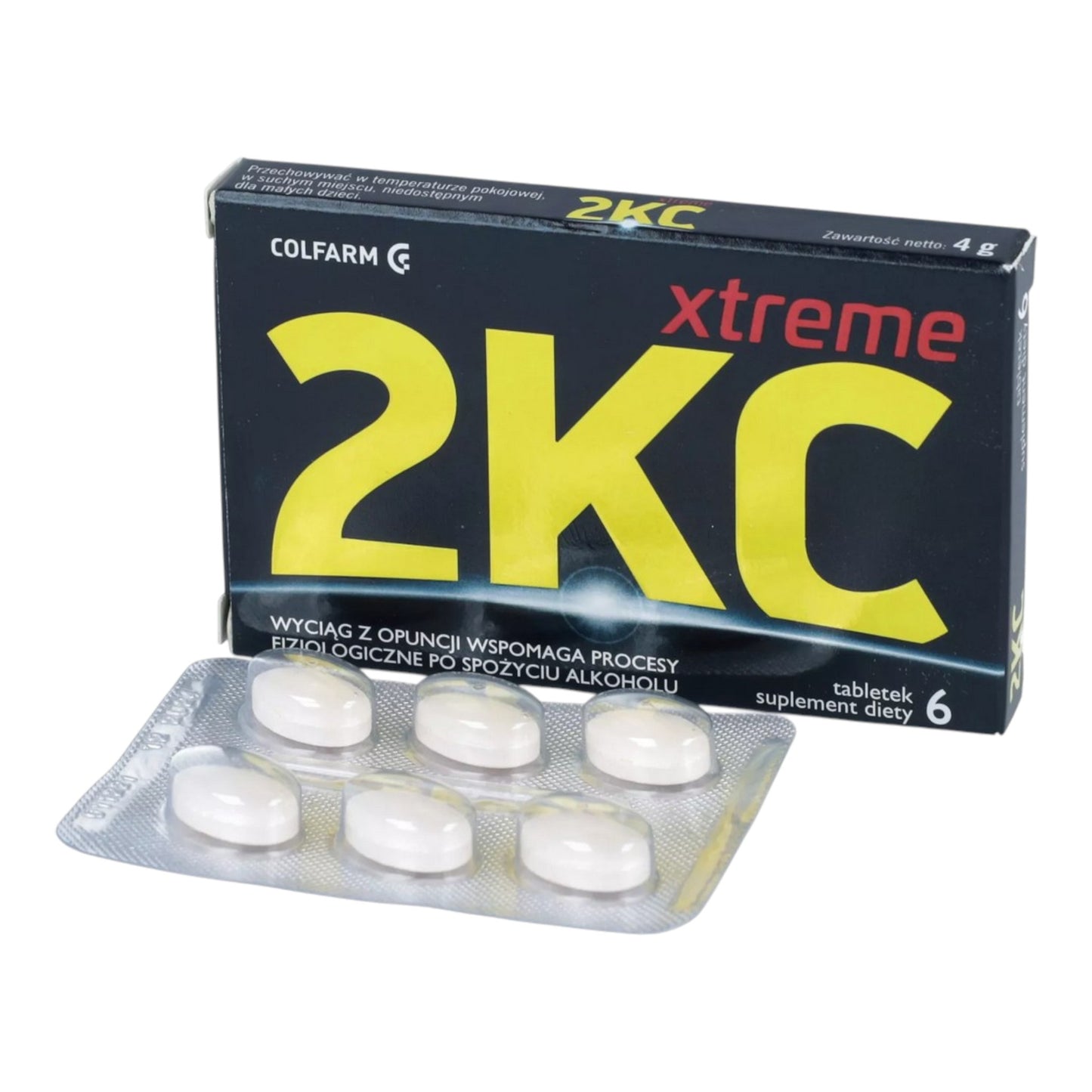 2KC Xtreme Hangover Support Tablets with Opuntia Extract
