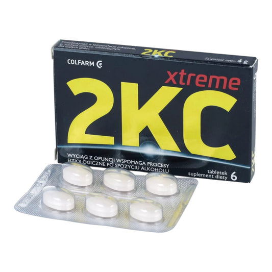 2KC Xtreme Hangover Support Tablets with Opuntia Extract