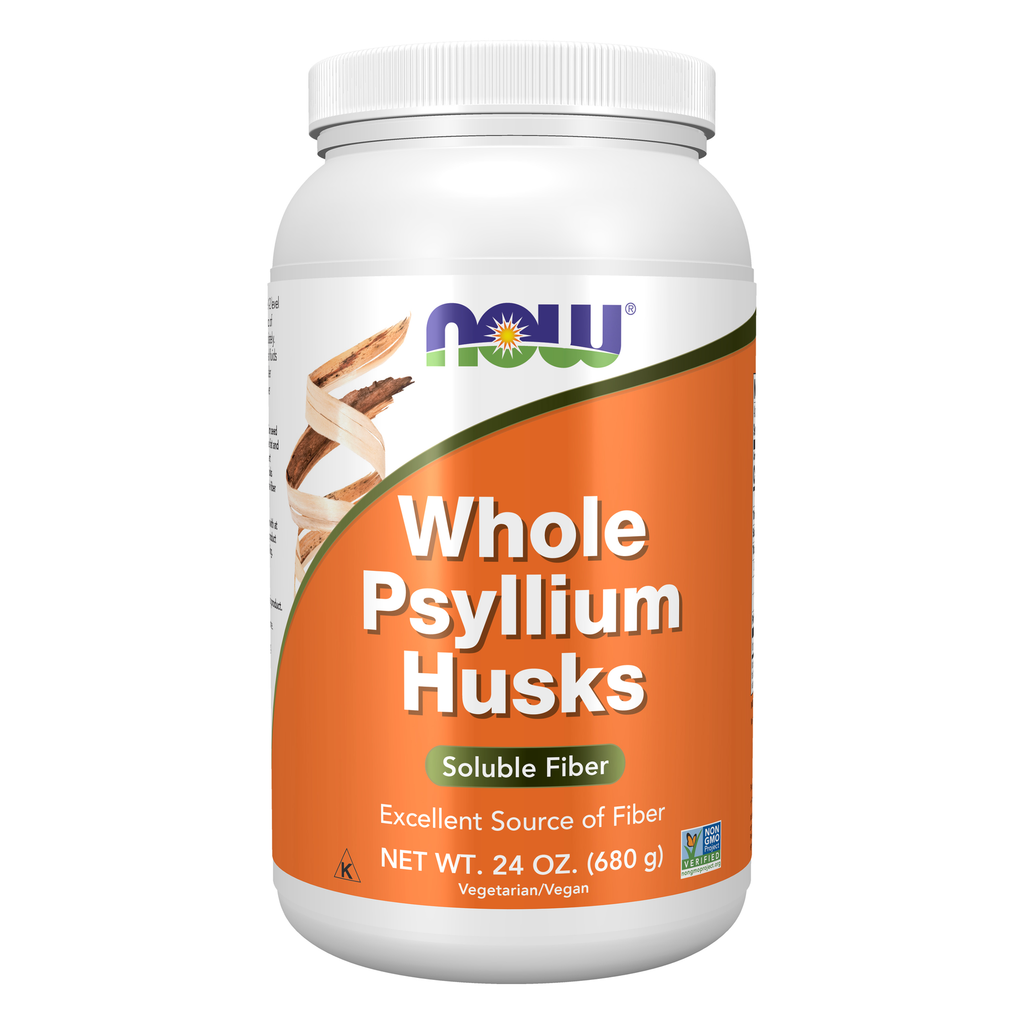 NOW Foods Psyllium Husks, Whole - 24 oz. / babka płesznik łuski, cały - 24 oz.
