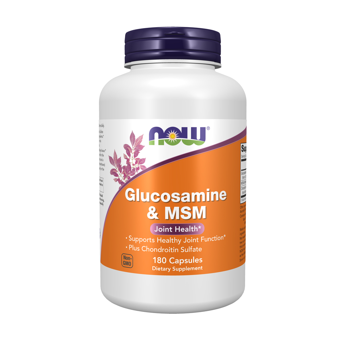 NOW Foods Glucosamine & MSM - 180 Veg Capsules / glukozamina & MSM - 180 kapsułek roślinnych