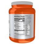 NOW Foods Soy Protein Isolate, Unflavored Powder - 2 lbs. – Manufacturer label details / Etykieta producenta