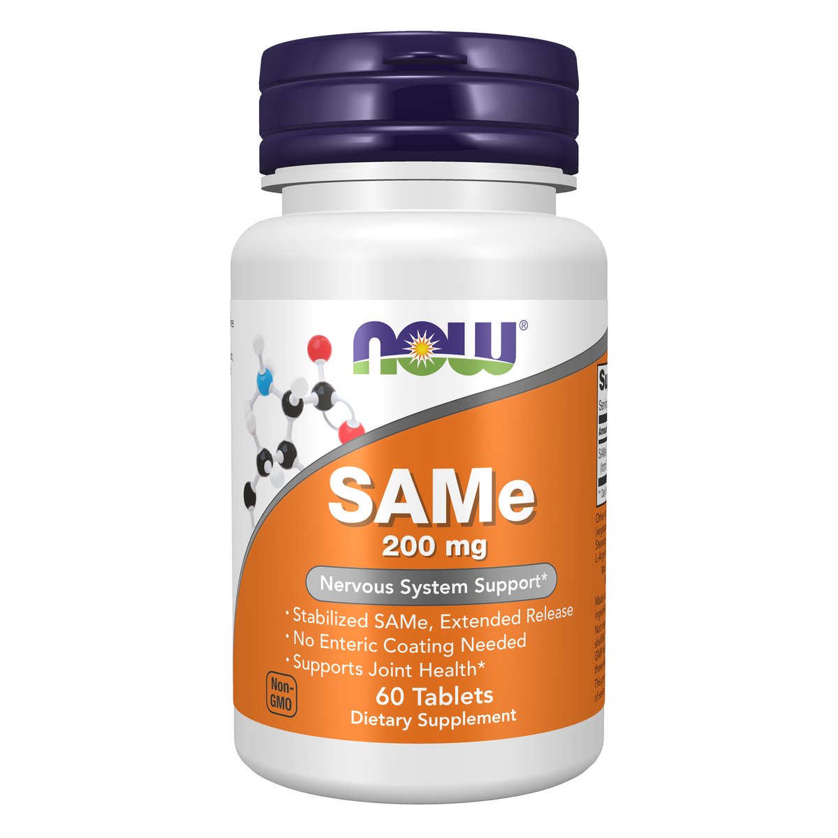 NOW Foods SAMe 200 mg - 60 Tablets / SAMe 200 mg - 60 tabletek