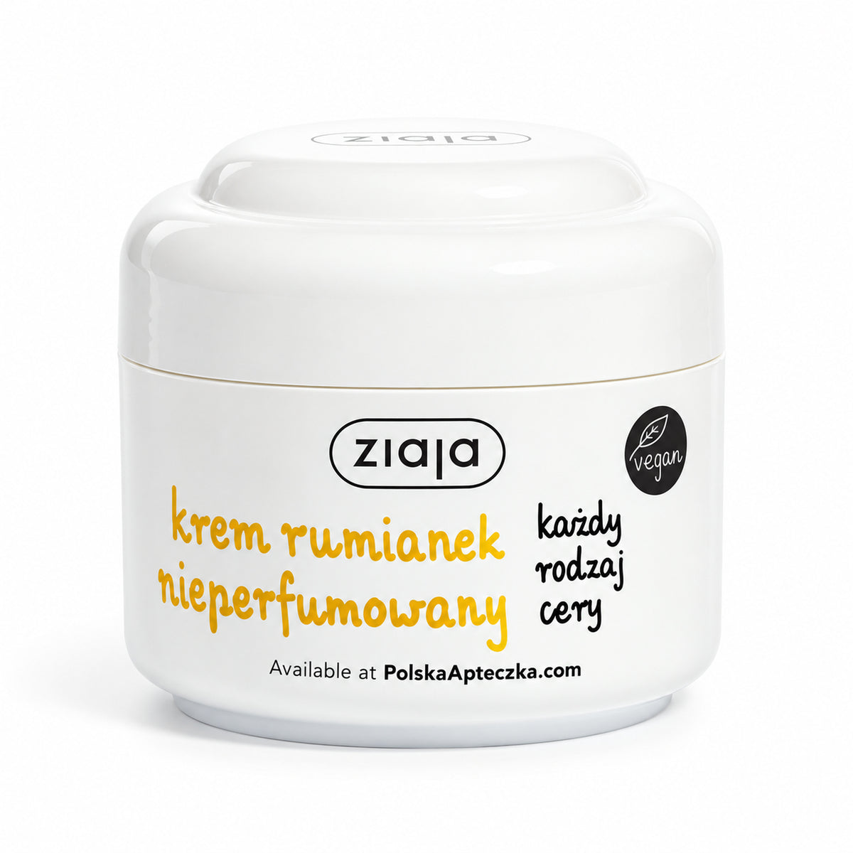 Chamomile Fragrance-Free Face Cream 50ml - Ziaja product packaging on a white background