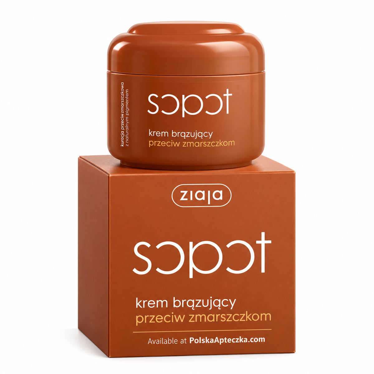 Sopot Anti-Wrinkle Bronzing Face Cream 50ml - Ziaja product packaging on a white background