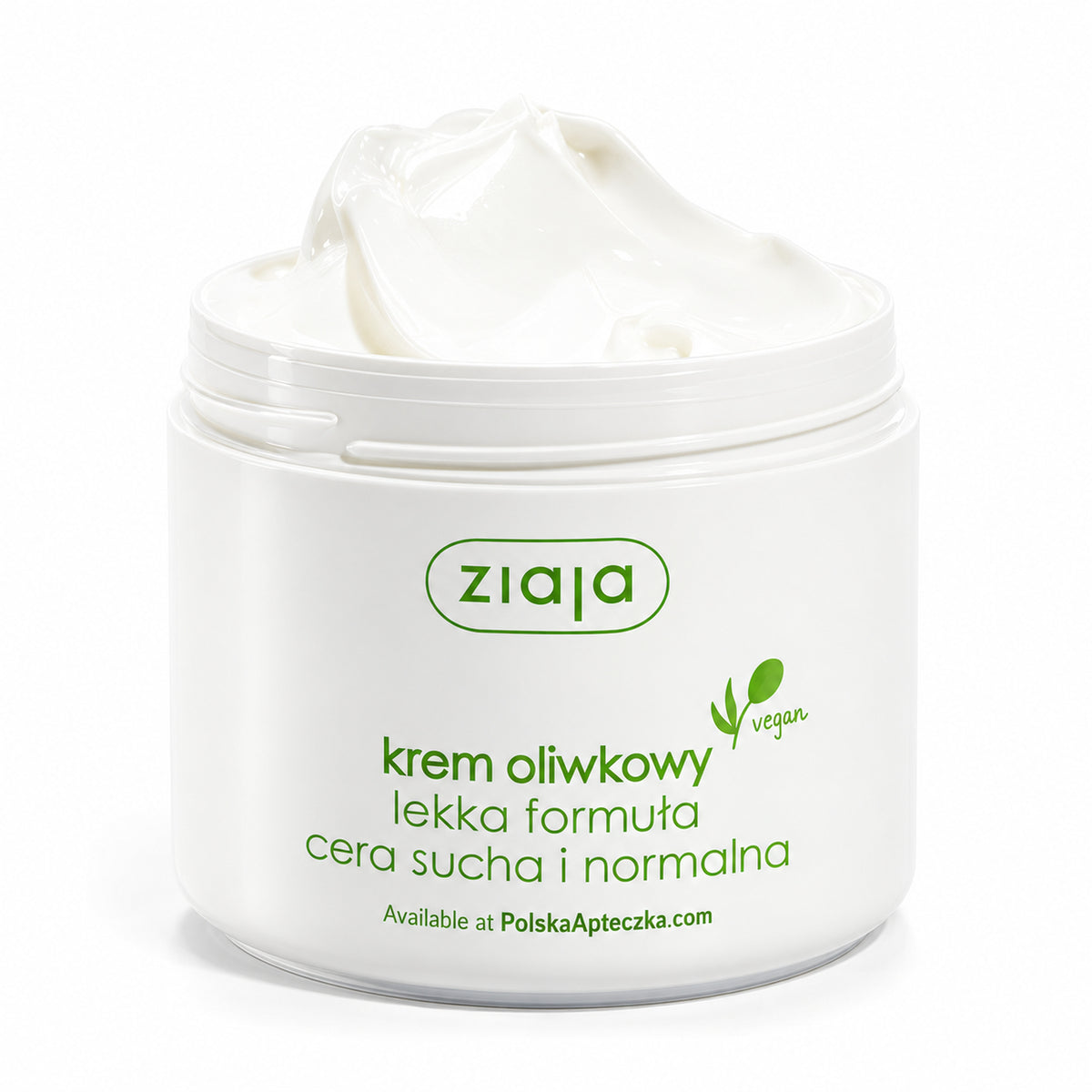 Olive Oil Lightweight Face Cream 200ml - Ziaja product packaging on a white background