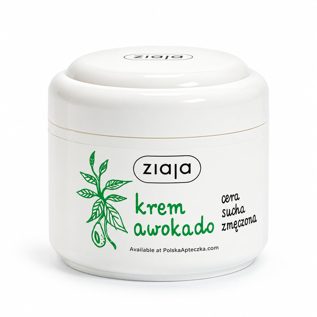 Avocado Oil Day & Night Cream for Dry Skin 75ml - Ziaja product packaging on a white background