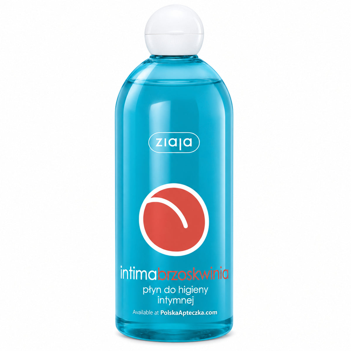 Intima Peach Intimate Wash 500ml - Ziaja product packaging on a white background
