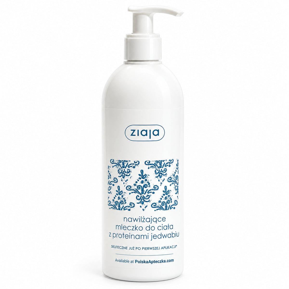 Silk Moisturizing Body Milk 400ml - Ziaja product packaging on a white background