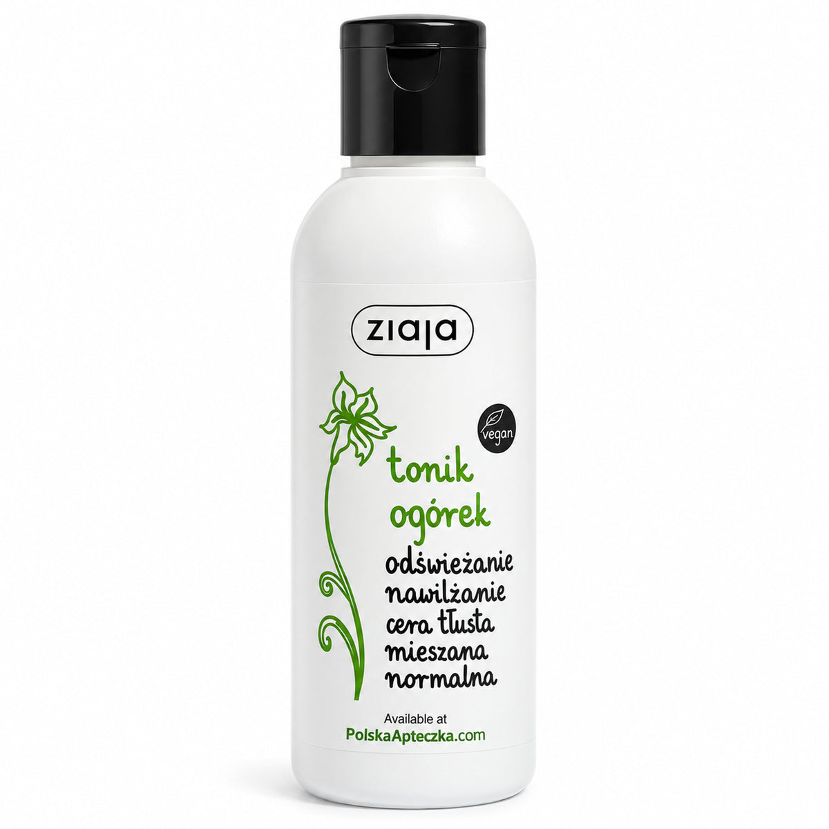 Cucumber Facial Toner 200ml - Ziaja product packaging on a white background
