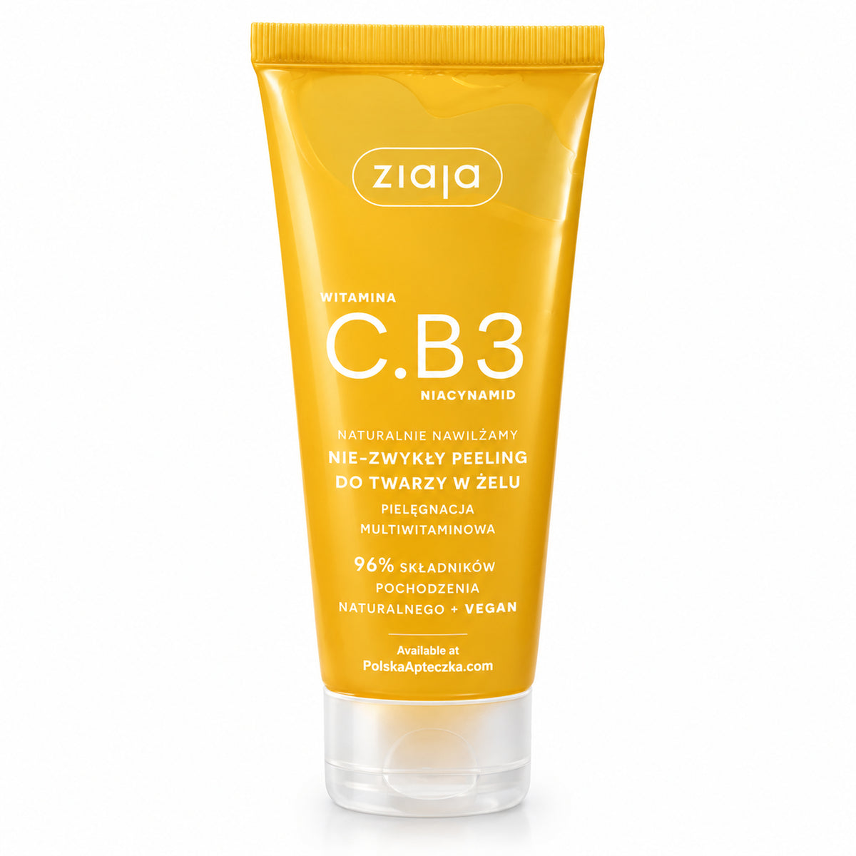 Vitamin C.B3 Niacinamide Gel Face Peel 100ml - Ziaja product packaging on a white background