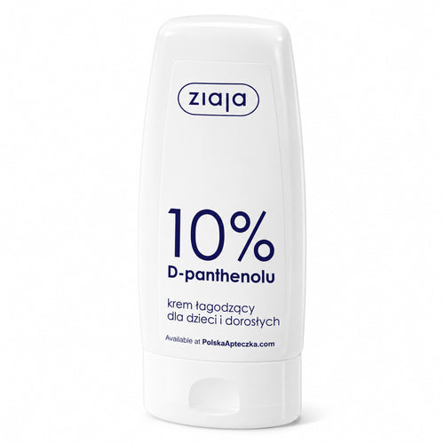 10% D-Panthenol Soothing Cream 60ml - Ziaja product packaging on a white background