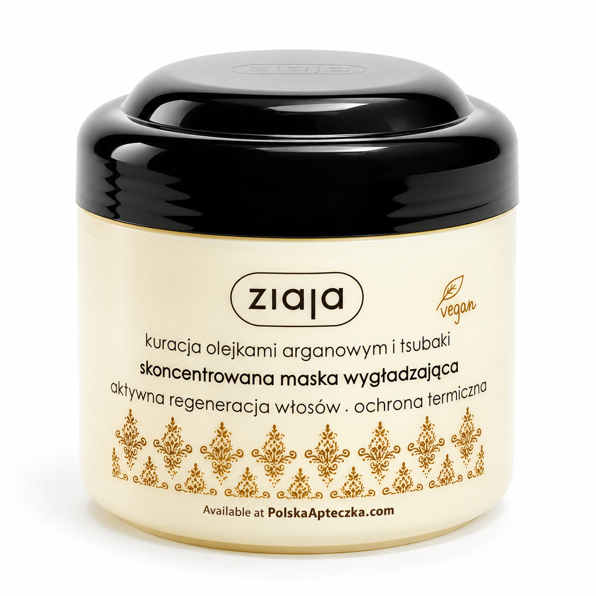 Argan Concentrated Smoothing Hair Mask 200ml - Ziaja product packaging on a white background