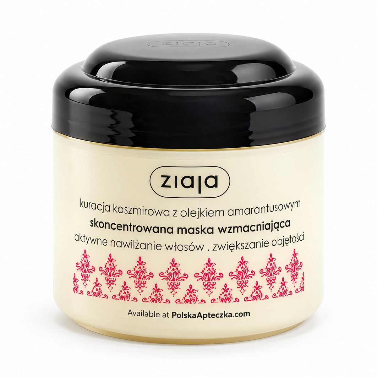 Cashmere Strengthening Hair Mask 200ml - Ziaja product packaging on a white background
