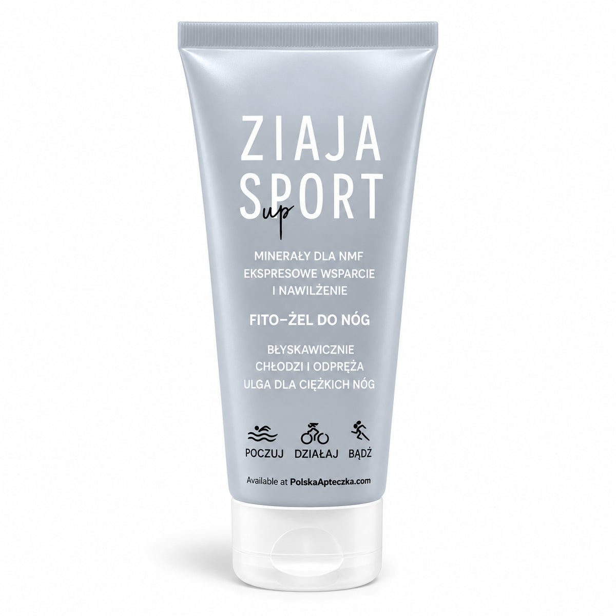 Sport Cooling Leg Phyto-Gel 100ml - Ziaja product packaging on a white background