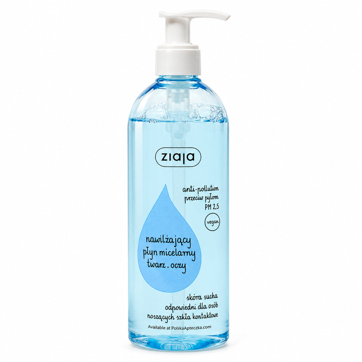 Moisturizing Micellar Water 390ml - Ziaja product packaging on a white background