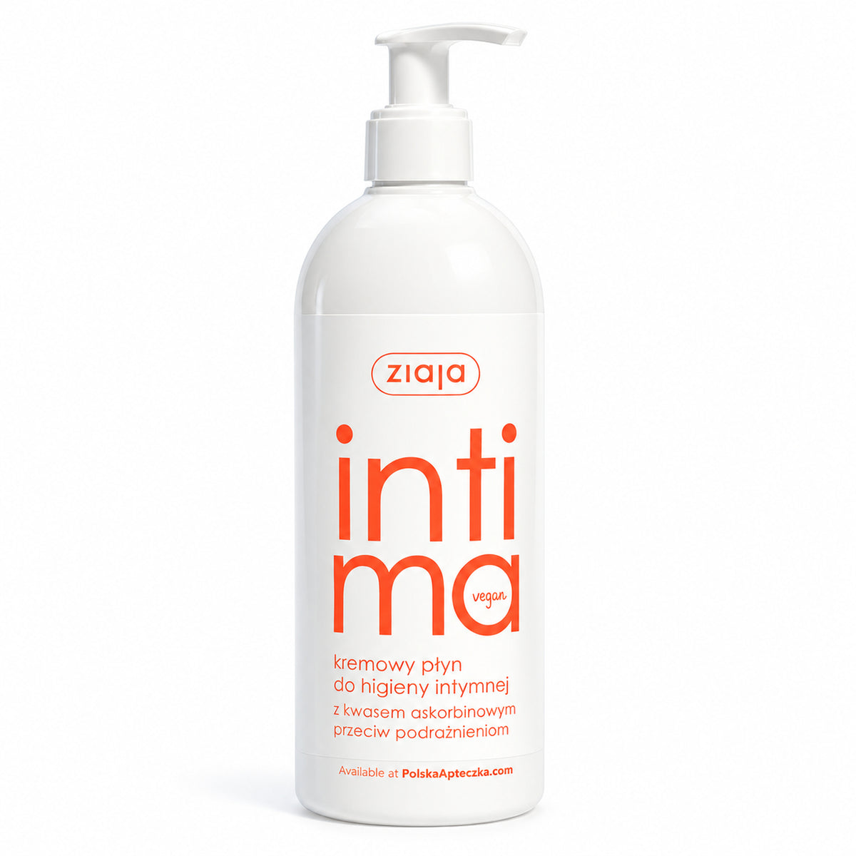 Intima Ascorbic Acid Creamy Intimate Wash 500ml - Ziaja product packaging on a white background