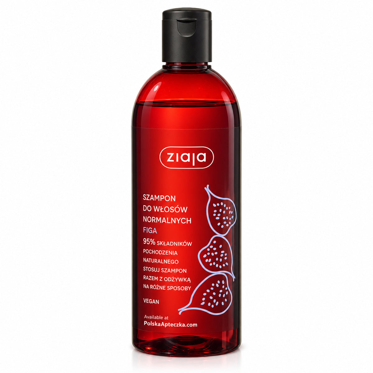 Fig Shampoo for Normal Hair 500ml - Ziaja product packaging on a white background