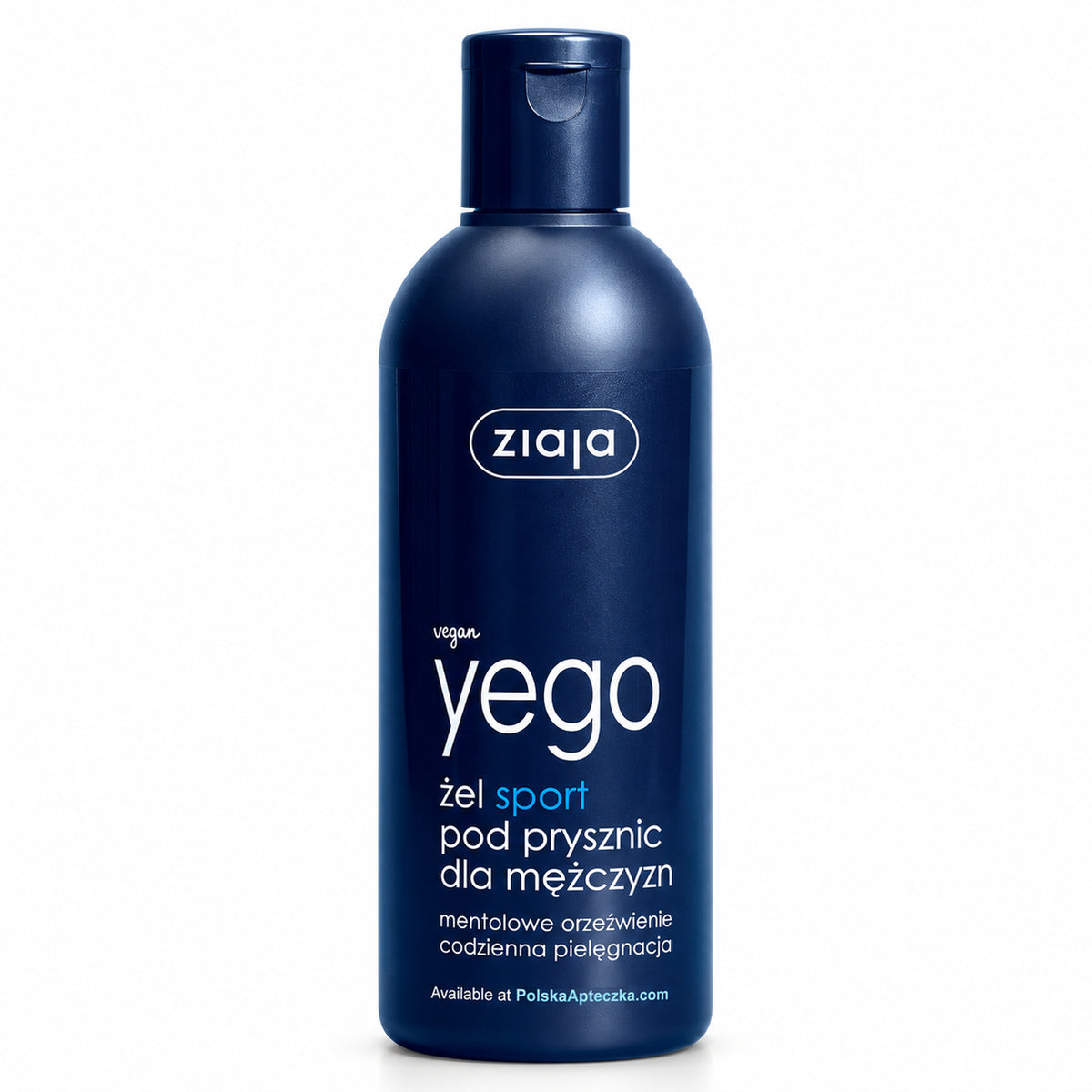 Yego Menthol Refreshing Shower Gel 300ml - Ziaja product packaging on a white background