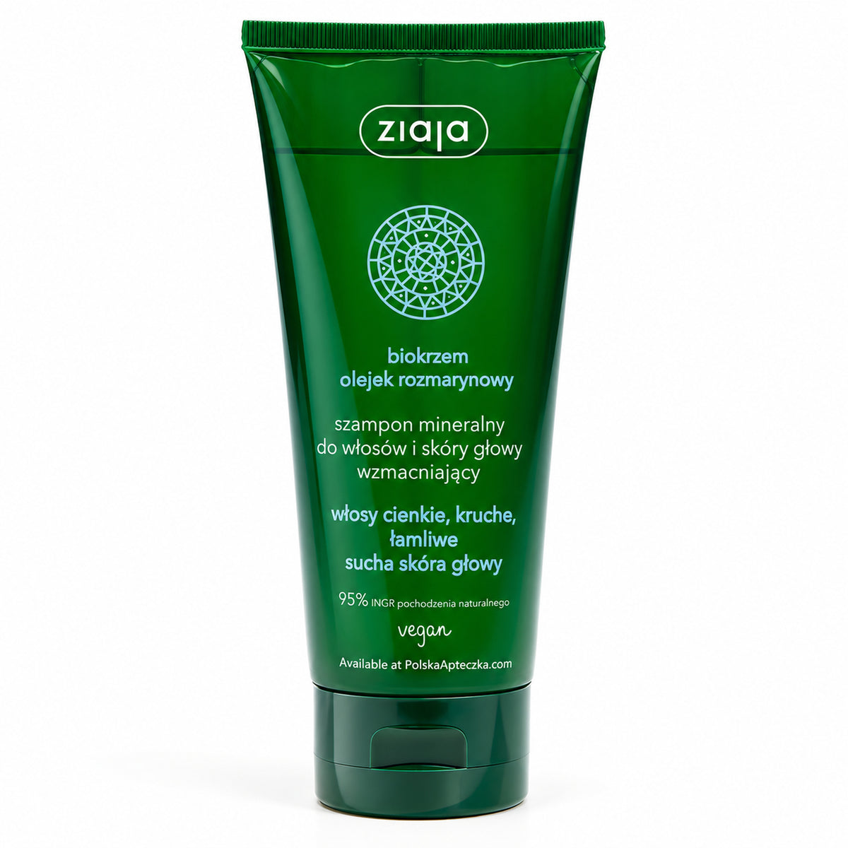 Herbal Mineral Strengthening Shampoo 200ml - Ziaja product packaging on a white background