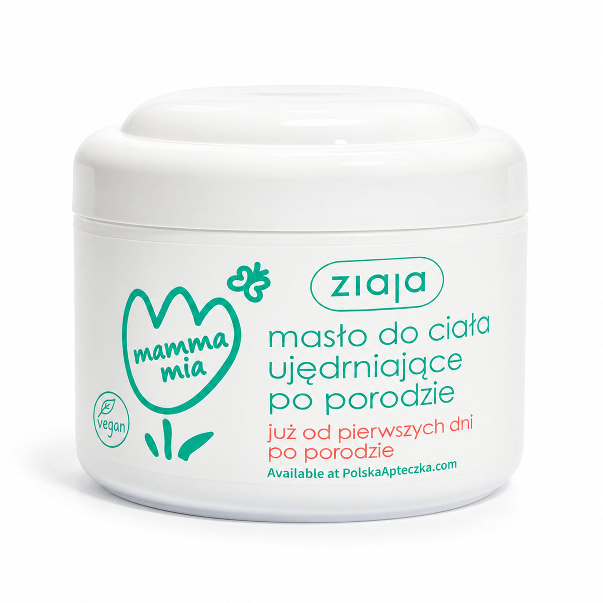 Mamma Mia Postpartum Firming Body Butter 200ml - Ziaja product packaging on a white background