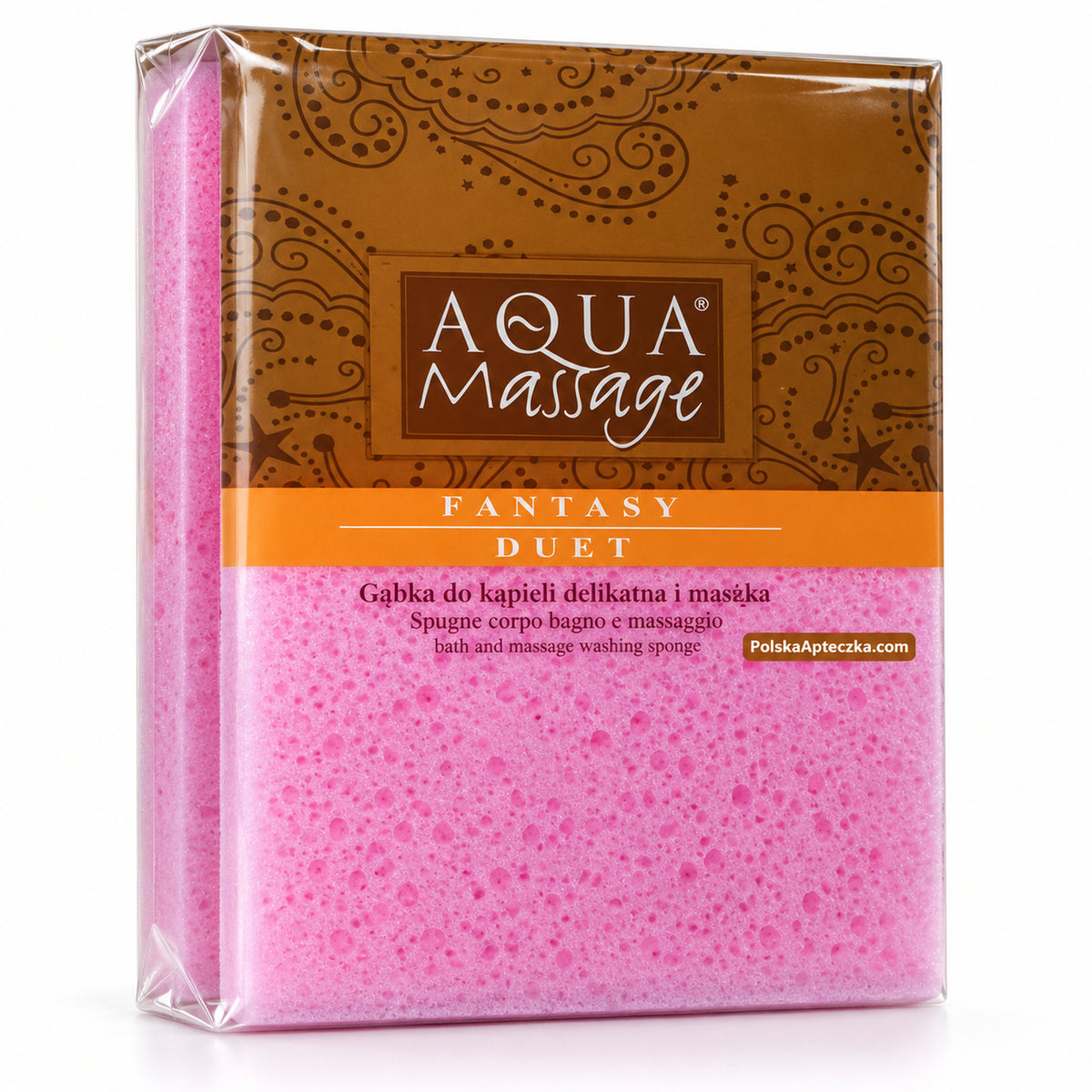 Aqua Massage Duet Smooth & Massage Bath Sponge Set, 1 Pack – ARIX / Aqua Massage Duet – Gąbki do kąpieli i masażu, 1 opakowanie