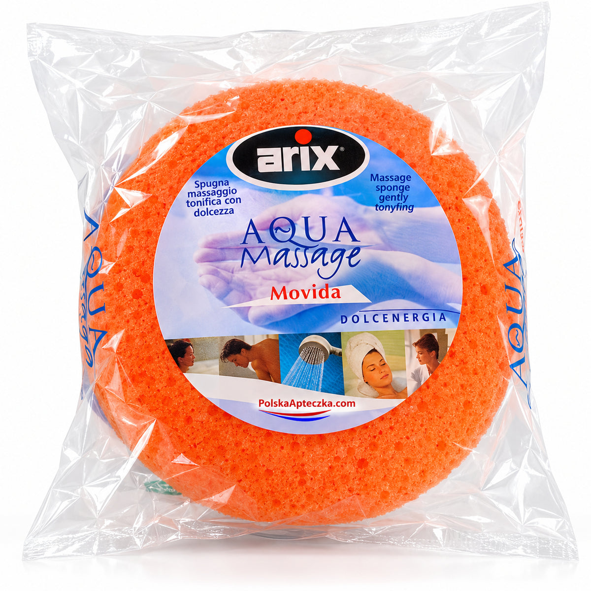 Movida Gentle Synthetic Bath Sponge, 1 pc – ARIX / Movida – Delikatna gąbka kąpielowa, 1 szt.