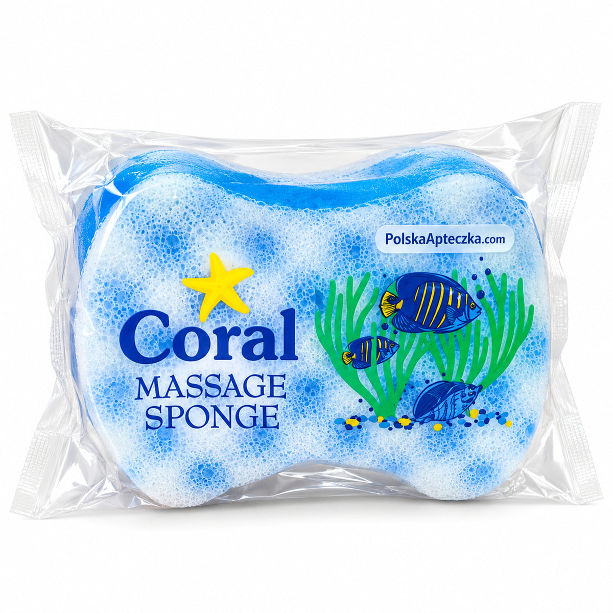 Butterfly Bath & Massage Sponge, 1 pc – CORAL / Motyl – Gąbka do kąpieli i masażu, 1 szt.