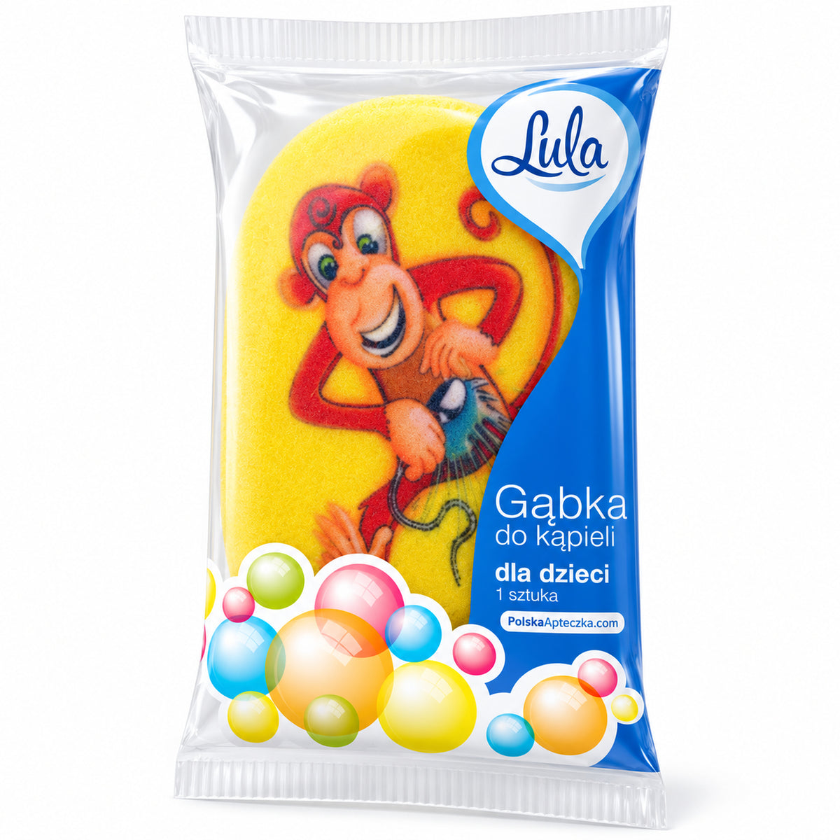 Children's Printed Bath Sponge, 1 pc – LULA / Gąbka kąpielowa dla dzieci z nadrukiem, 1 szt.