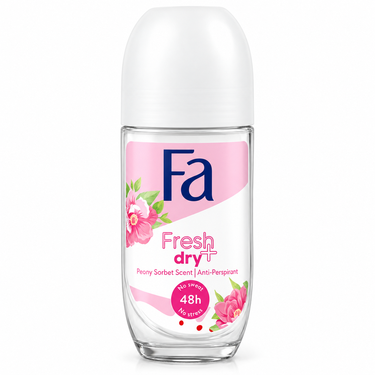 Fa Fresh & Dry Peony Sorbet Women's Roll-On Antiperspirant, 50 ml | Fa Fresh & Dry Peony Sorbet antyperspirant w kulce dla kobiet, 50 ml