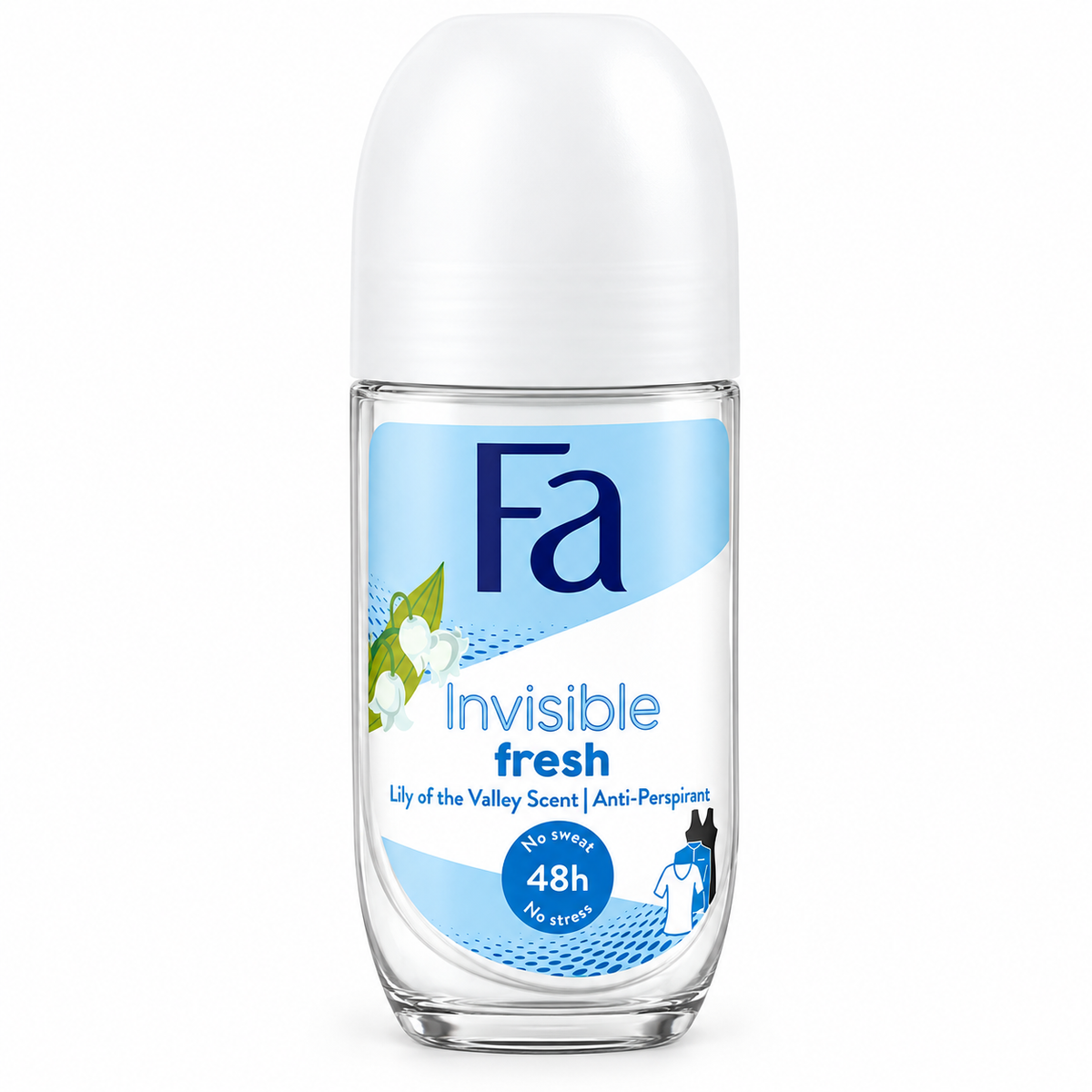 Fa Invisible Fresh Women's Roll-On Antiperspirant, 50 ml | Fa Invisible Fresh antyperspirant w kulce dla kobiet, 50 ml