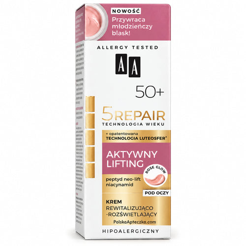 Age Technology 50+ Fragrance-Free Anti-Wrinkle Eye Cream, 15 ml – AA / Technologia Wieku 50+ Bezzapachowy krem przeciwzmarszczkowy pod oczy, 15 ml – AA