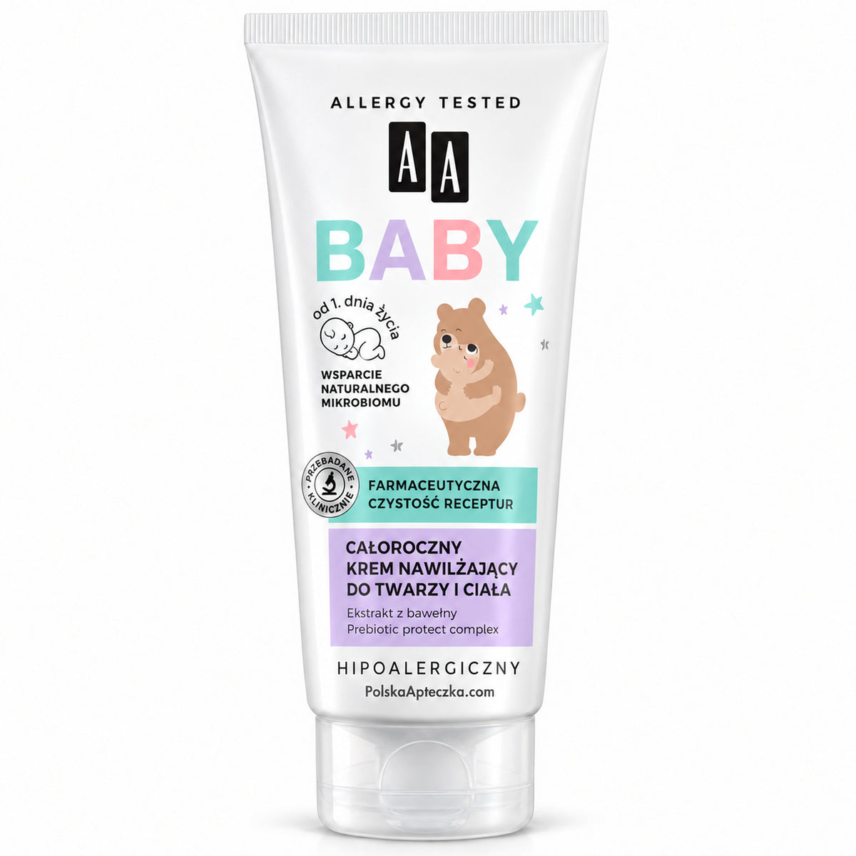 Baby Moisturizing Face & Body Cream, 75 ml – AA / Baby Nawilżający krem do twarzy i ciała, 75 ml – AA
