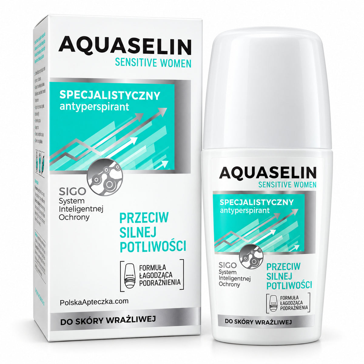 Aquaselin Sensitive Women Antiperspirant Roll-On, 50 ml – AA / Aquaselin Sensitive Women Antyperspirant roll-on, 50 ml – AA