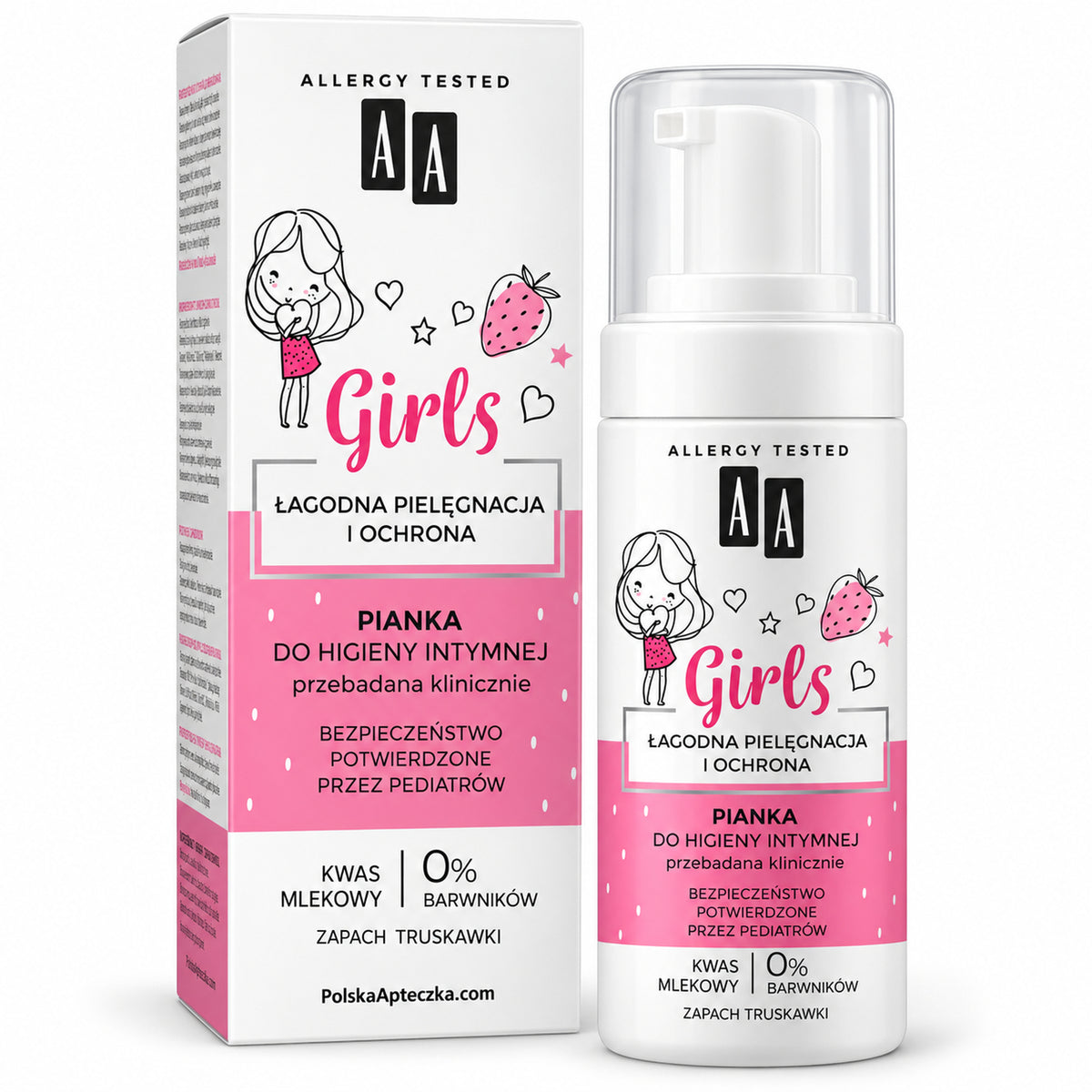 Intymna Girls Intimate Cleansing Foam, 150 ml – AA / Intymna Girls Pianka do higieny intymnej, 150 ml – AA